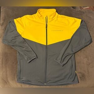 Nike Dri-Fit Livestrong Yellow Black Full Zip Pullover XL